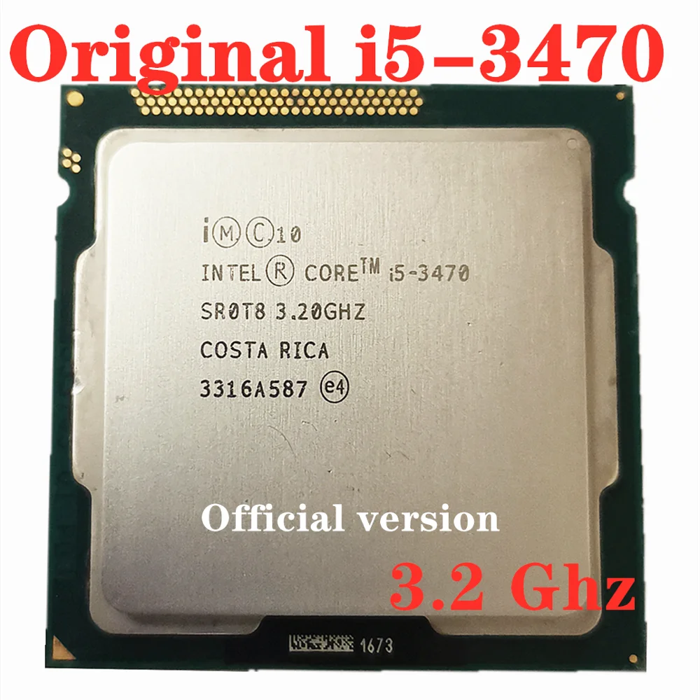 Used Intel Core I5 3470 I5 3470 3 2 Ghz Quad Core Cpu Processor 6m 77w Lga 1155 Cpus Aliexpress