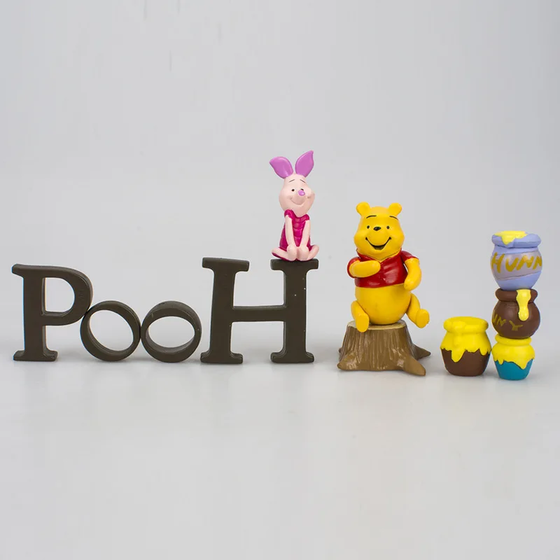 Игрушка Дисней Винни Пух тигровый поросенок Pijie с медовой баночкой фигурки 2-5 см детские подарки на день рождения игрушки украшения 5DW