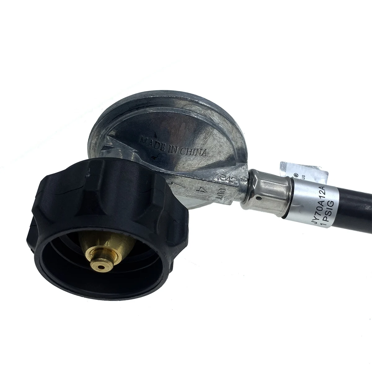 Laite JY70A12A Low Pressure Propane Regulator and Hose, 3/8 Female Flare Nut for Gas Grill, Heater, Fire Pit Table