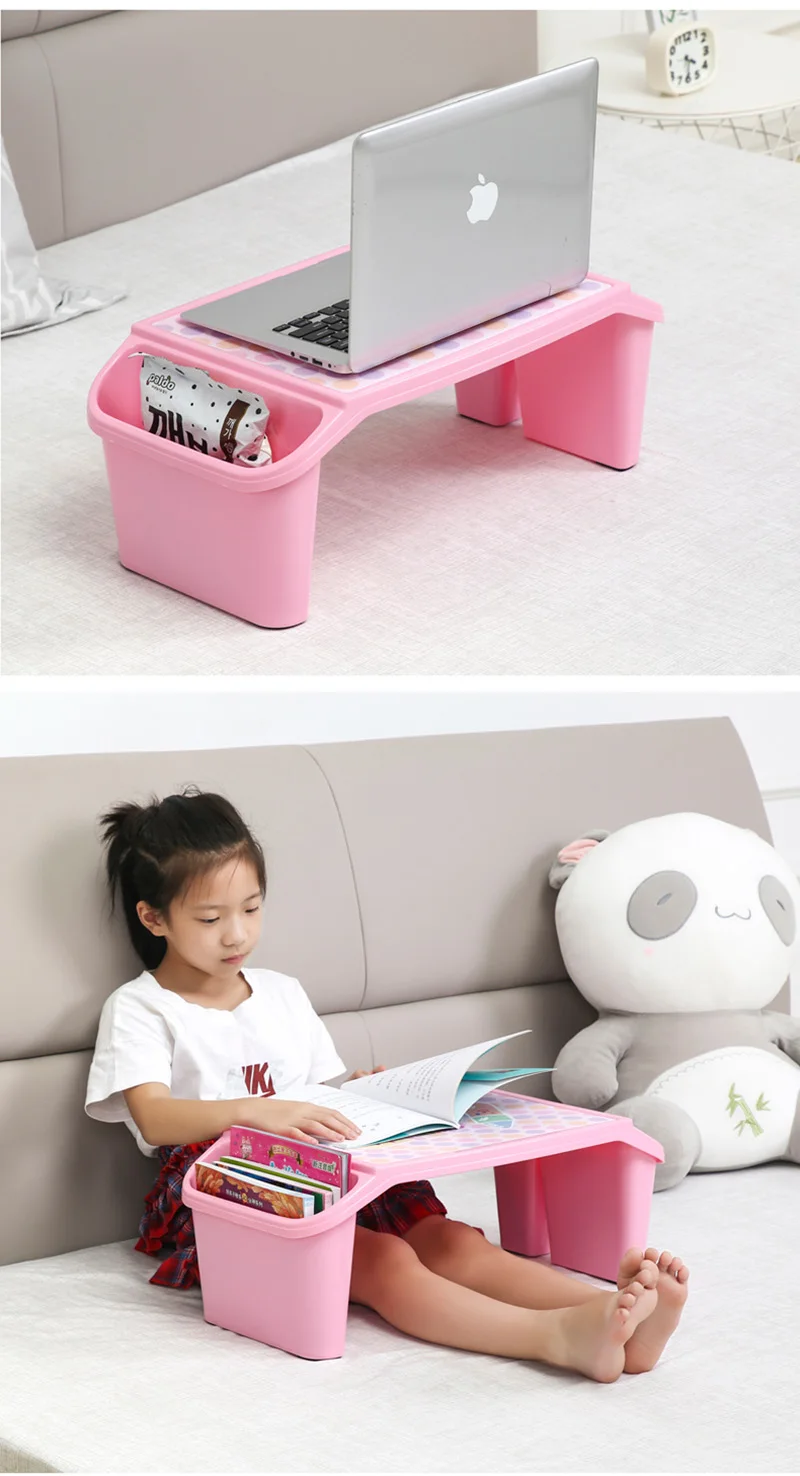 Пластиковый мини-стол для детей ясельного возраста стол с держателем Органайзер портативные столы для ноутбуков надёжный безопасный материал для детей