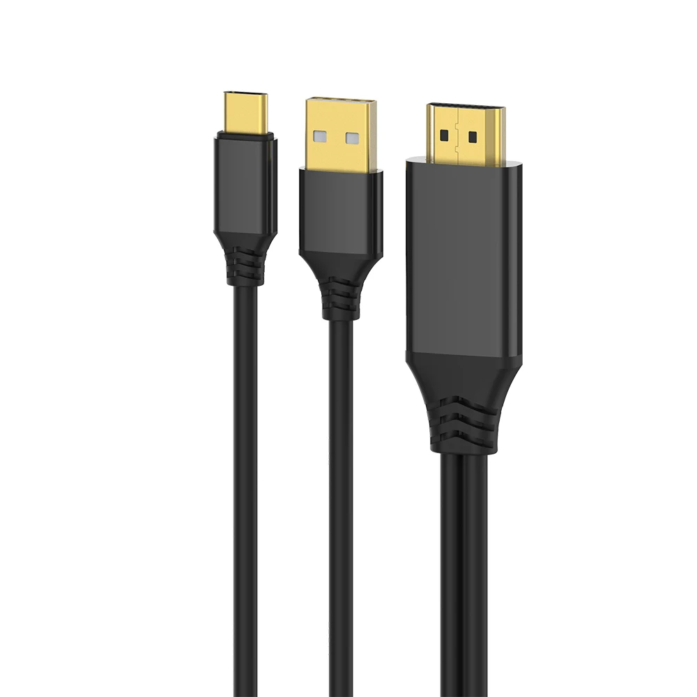USB-C к мультимедийному интерфейсу высокой четкости кабель-адаптер Шнур 5V2A 4K 60HZ конвертер