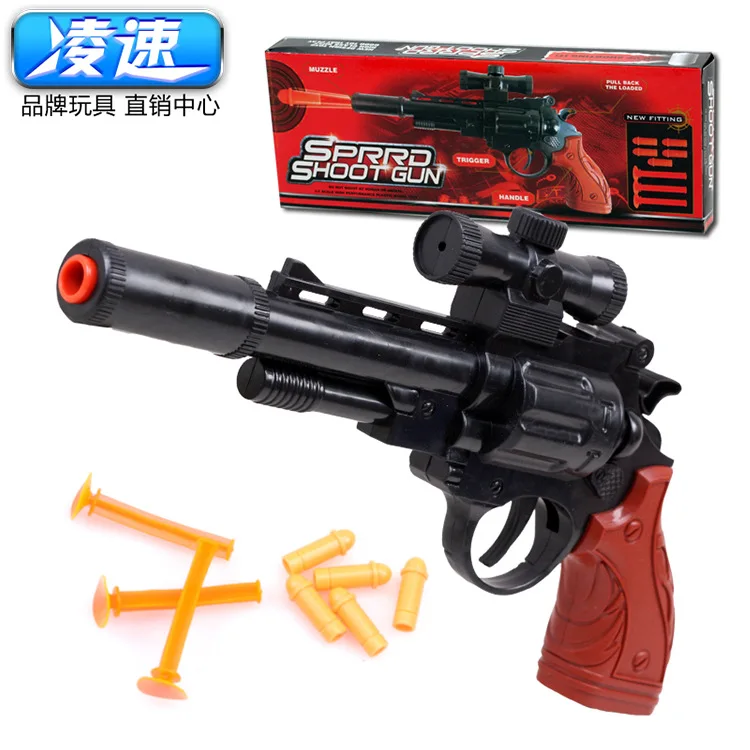 

Lnsu-Children'S Educational Toy Model Soft Bullet Revolver Pistol Counter Strike Cosplay Shootout Model Stall Hot Selling