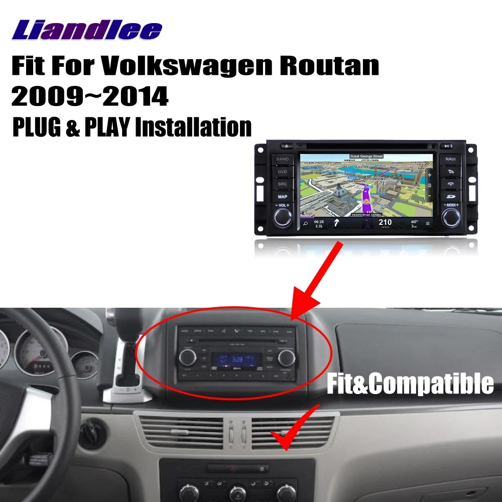 Liandlee для Volkswagen VW Routan 2009 ~ 2014 Android Автомагнитола CD DVD плеер GPS навигация карты камера