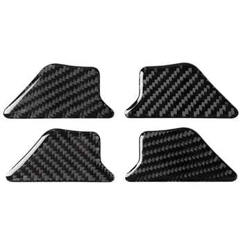 

for Audi A3 S3 8V 2014 - 2019 Carbon Fiber Car Interior Front Rear Door Handle Bowl Trim Cover Stickers Car-Styling