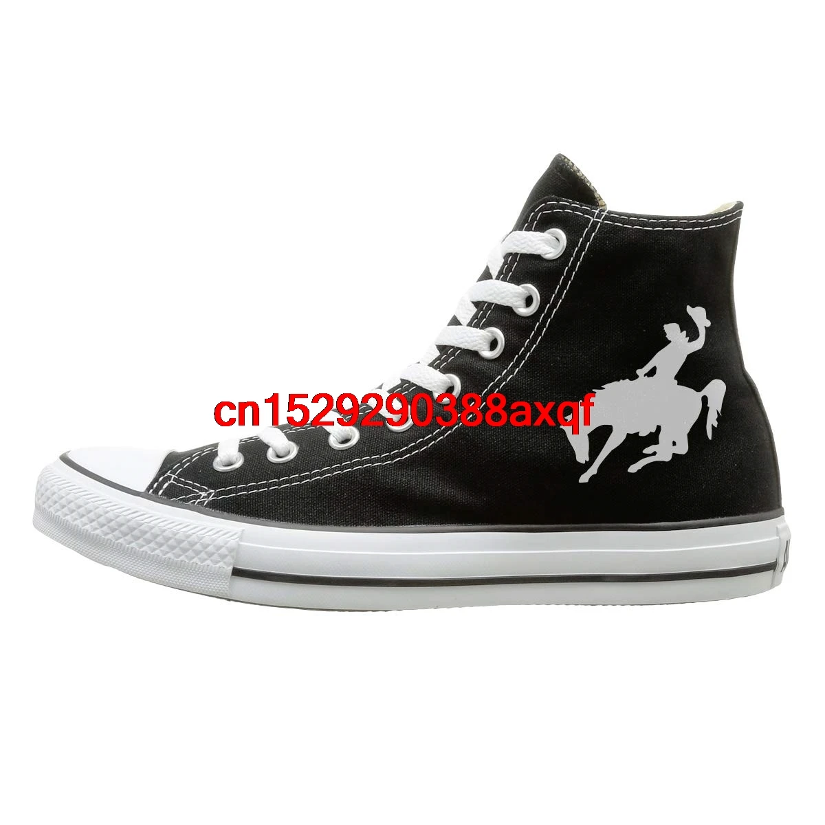 

Canvas Shoes Horse Riding Casual High-Top Lace Ups Sport Sneakers For Men's Women's
