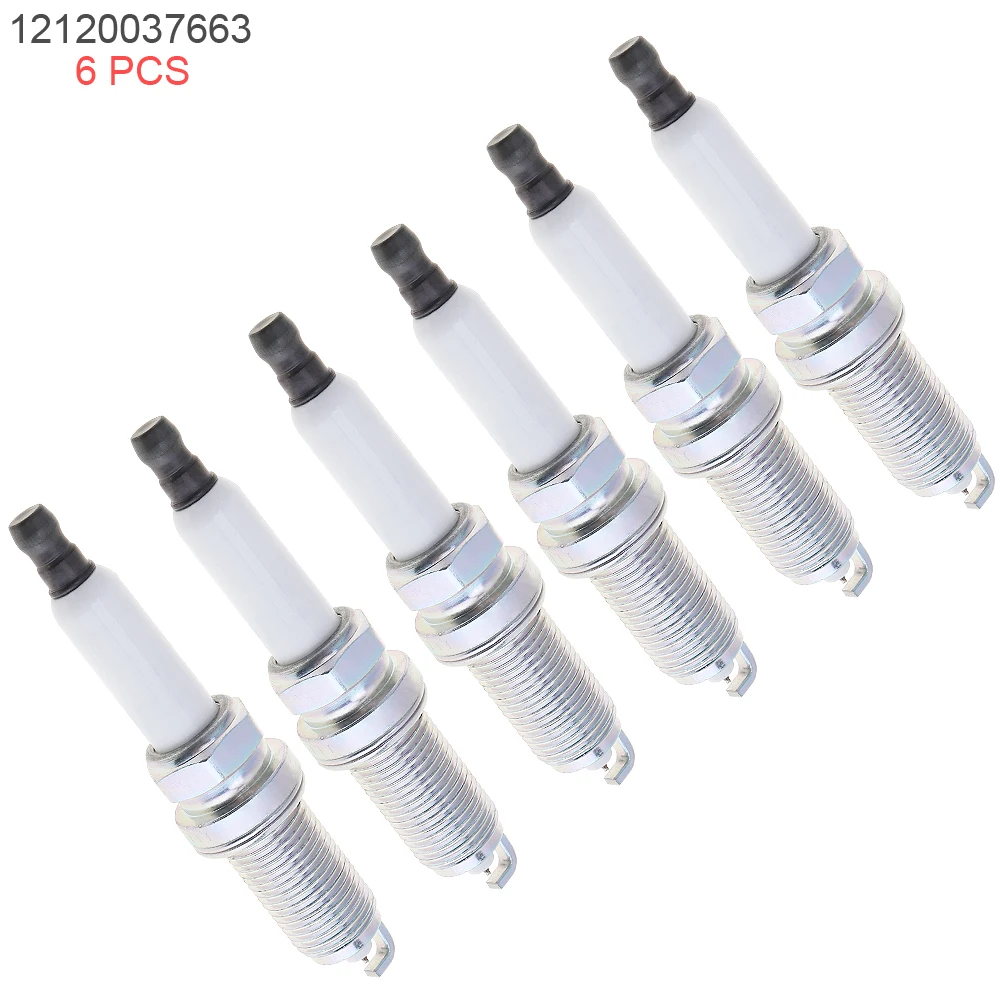 6 Pcs Universal Metal Car Ignition Plug Iridium Spark Plugs Nozzles