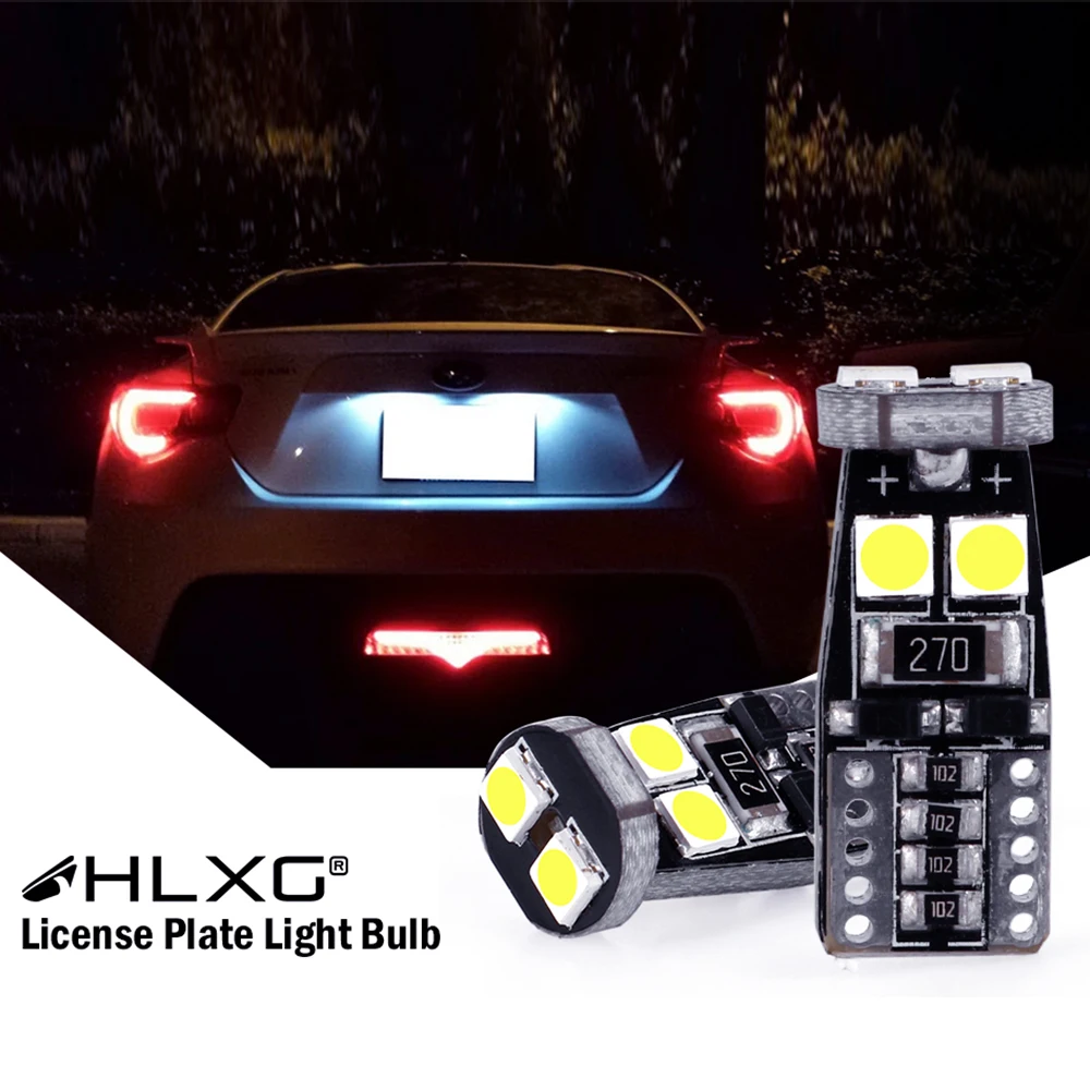HLXG T10 Led Canbus W5W Led  168 194 6000K  ȣ    ȣ  ڵ ׸  ڵ 12V