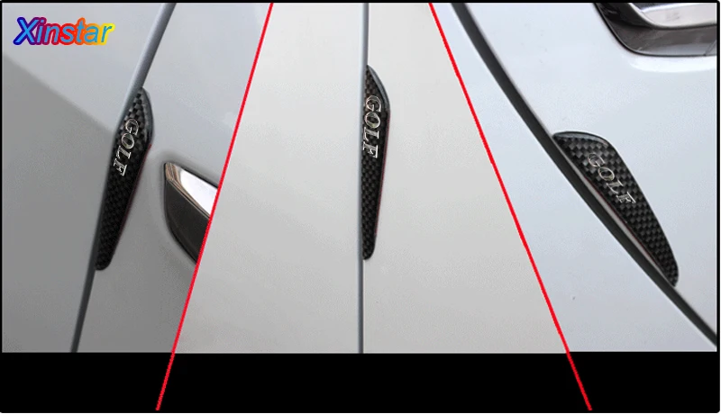 4 шт. автомобильный бампер на дверь наклейка для VK Volkswagen VW golf GTI R passat B5 B6 B7 MK4 MK6 MK7