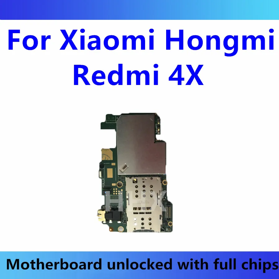 

Unlocked for Xiaomi Hongmi Redmi 4X motherboard Android OS 4X motherboard 16GB 32GB 64GB replaced 4X card with chip logic board