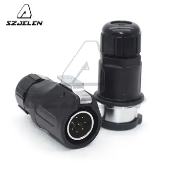 

XHP20 8pin Waterproof conector, Docking Circular Industrial Male&Female Plug And Socket Solar Energy DC Waterproof Connector
