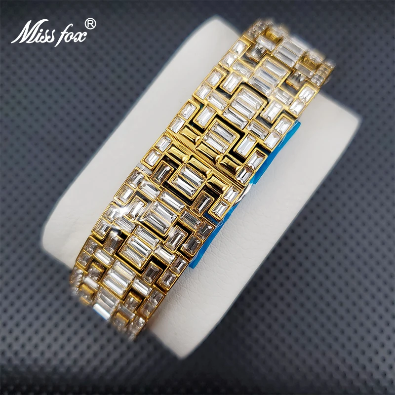 Роскошные мужские часы MISSFOX Ice Out 