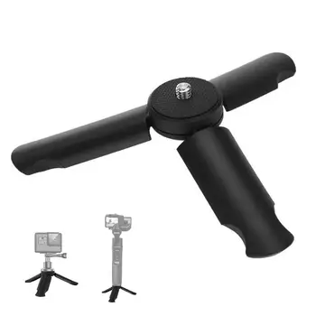 

Mini Tripod Stand for Selfie Stick Monopod Stabilizer Mount for DSLR Cameras, Portable Folding Stand for Projectors, Gimbals