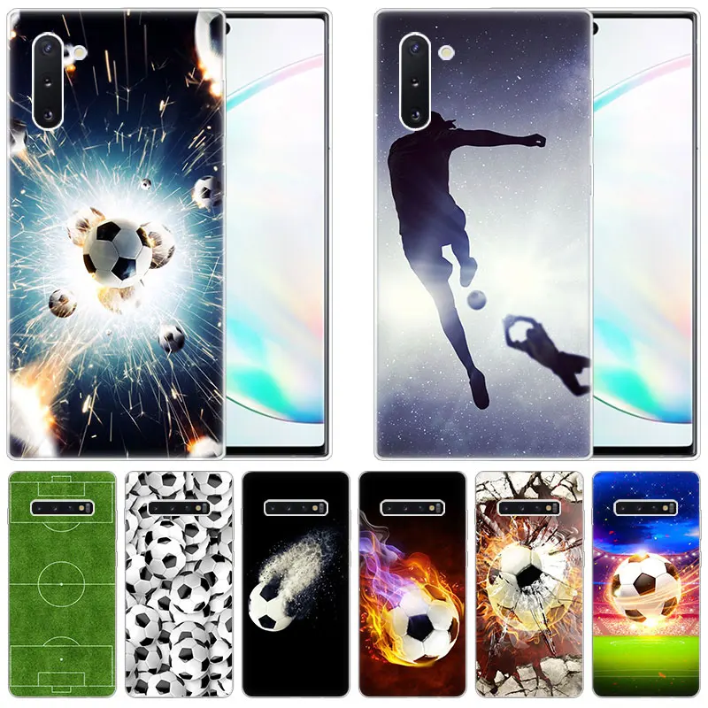 

Cool Soccer Football Soft Silicone Case for Samsung Galaxy Note 10 Pro 9 8 5 M30S M40 S10E S10 5G S9 S8 Plus S7 S6 Edge S5 Cover