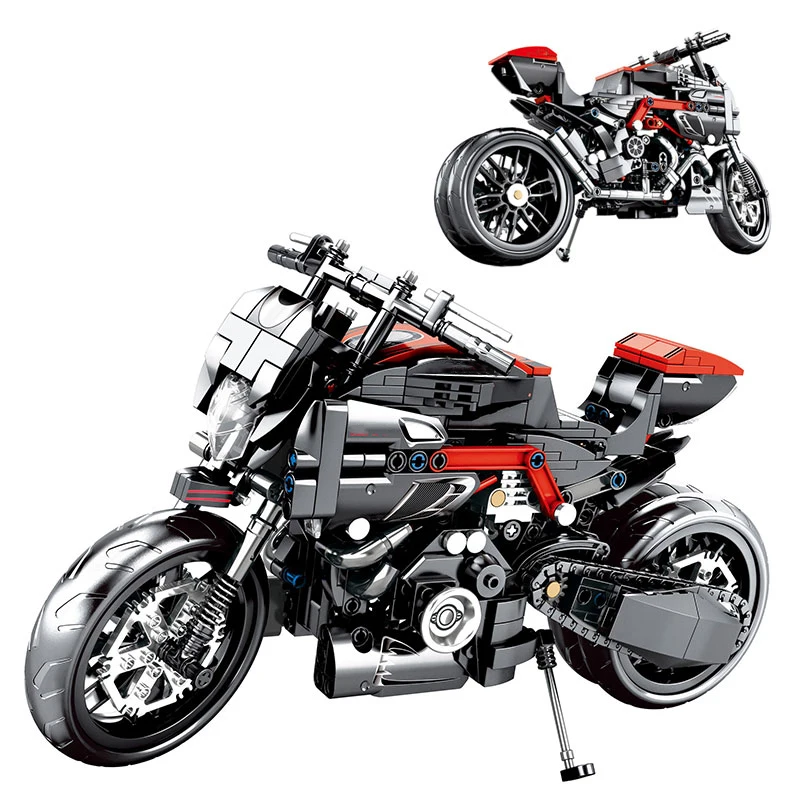 

702 шт. креативные строительные блоки Monster 1200R 797 ORV мотоцикл внедорожник грузоподъемность строительные блоки классическая модель детские игрушки для мальчиков