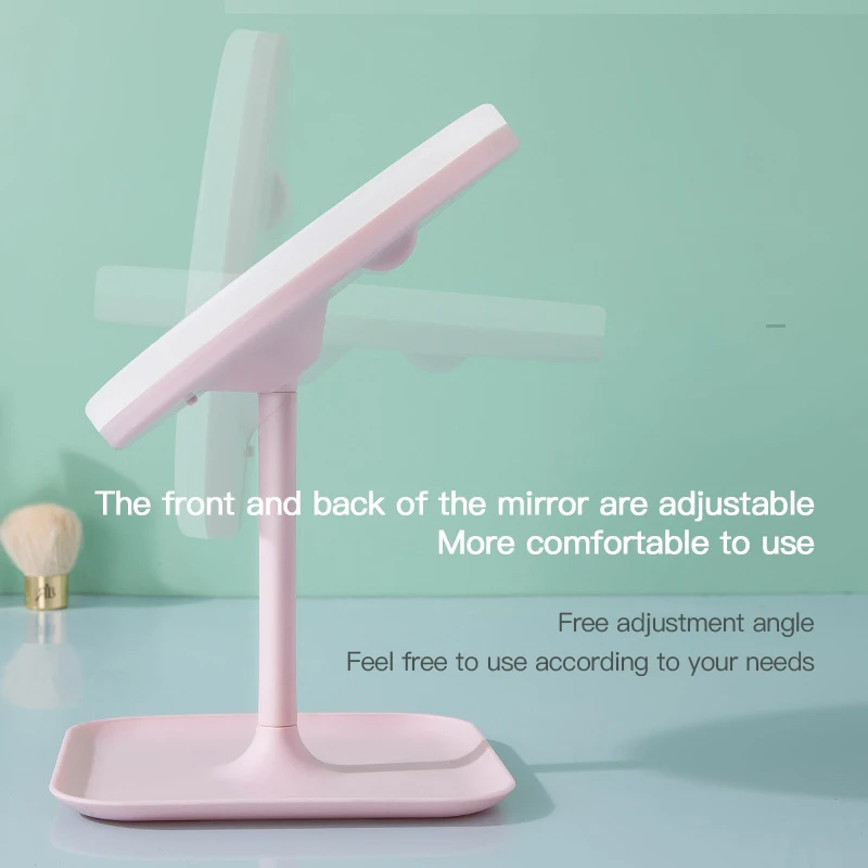 Preise Make up spiegel mit led licht Dressing tisch spiegel schönheit ring licht spiegel Schönheit Werkzeuge Für Foto füllen licht kleine spiegel