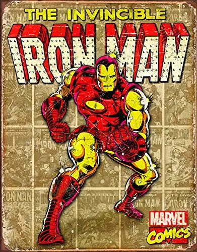 Небесно-голубой Dependent предприятий Marvel Comics Невероятный Халк Ретро жестяной знак, 12," W x 16" H - Цвет: Небесно-голубой