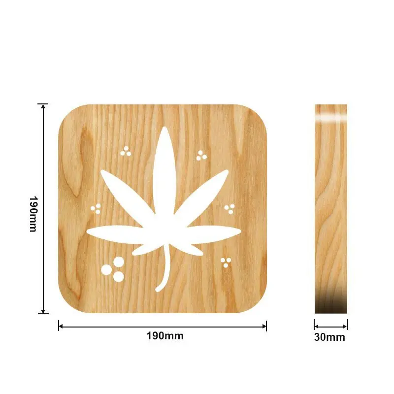 Animal da Pata do Gato do Cão do Buldogue Francês de Madeira Luzes de Mesa para o Natal do Bebê Novo do Presente do Ano Luz da Noite Lâmpada Luminaria Alimentado 3d Usb 7 Gato Do Cão do Buldogue Francês de