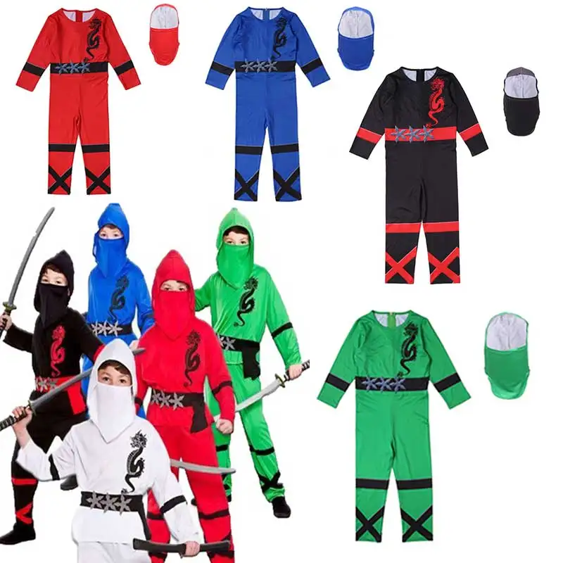

Anime Ninjago Cosplay Costume Child Clothes Halloween Carnival Party Boys Girls Ninja Role Playing Super Hero Jumpsuits E41K75