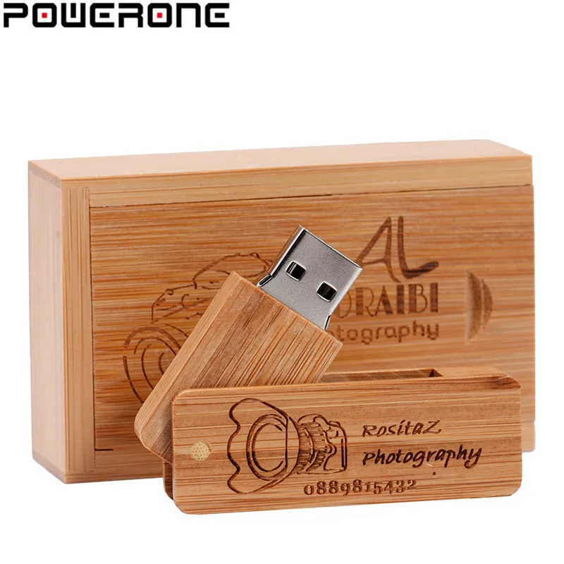 POWERONE USB 2 0 деревянный квадратный армейский нож Pendrive 64 ГБ 32 16 8 4 Usb флэш накопитель