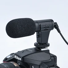 

1 Set Phone Microphone Mini Portable 3.5mm Condenser Phone Video Camera Interview Microphone With Muff For iPhone Samsung Mic