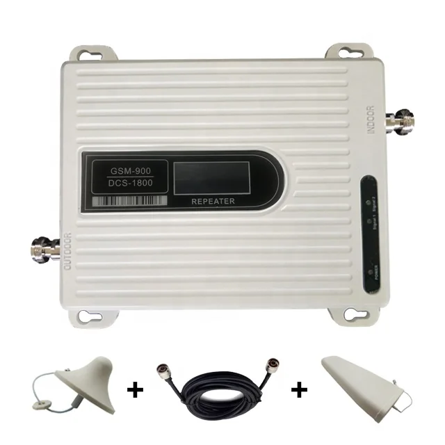 

LCD Display GSM 900 UMTS 1800 mhz Dual Band Repeater 2G 3G 4G LTE Phone Amplifier Cellular Mobile Booster
