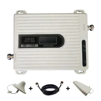 

LCD Display GSM 900 UMTS 1800 mhz Dual Band Repeater 2G 3G 4G LTE Phone Amplifier Cellular Mobile Booster