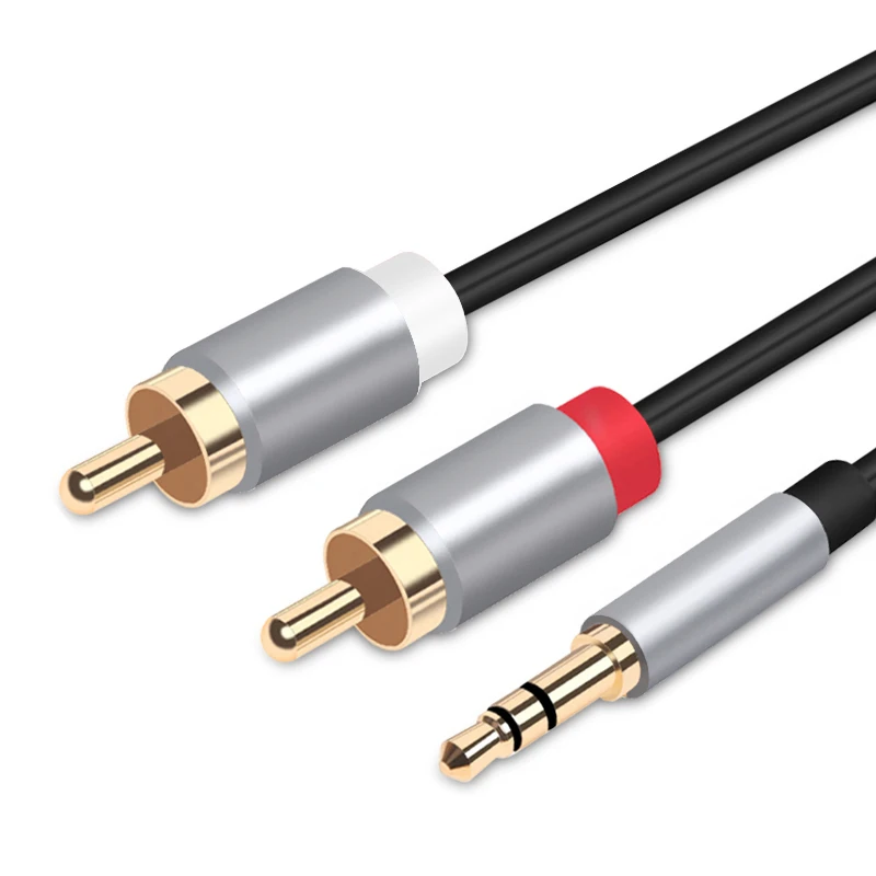 Aux RCA кабель 3 5 Jack 2 на мм SPDIF ВСПОМОГАТЕЛЬНЫЙ Аудио Видео 2RCA HiFi динамик провод для