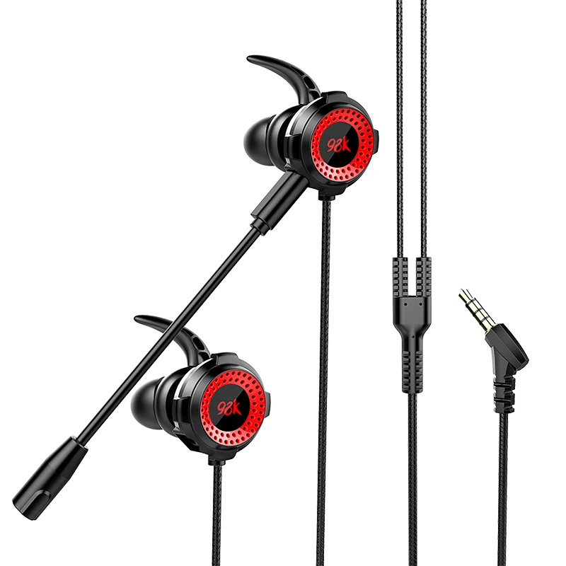 Yulass Gaming Headset Sports Headphones Stereo In Ear Wired Earbuds With Microphone for Mobile Phones Computers and Tablets