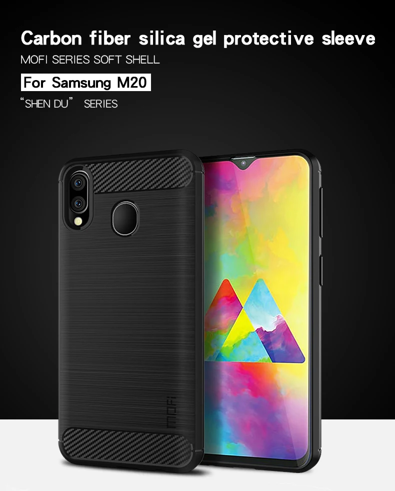 Чехол для телефона samsung Galaxy M20 Mofi роскошный бронированный чехол для телефона samsung Galaxy M10 силиконовый чехол для телефона бухта для samsung M20