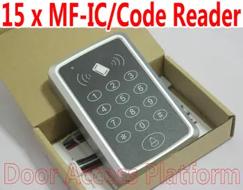 

1 Order= 15 pcs of MF IC Card 13.56MHz Keyboard RFID Access controller Reader,Code Password machine+150 MF IC Card+150 IC Keytag
