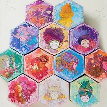 Шестигранный сюрприз взрыв коробка DIY скрапбук фотоальбом для Валентина Свадебный подарок флуоресцентный подарок на день рождения