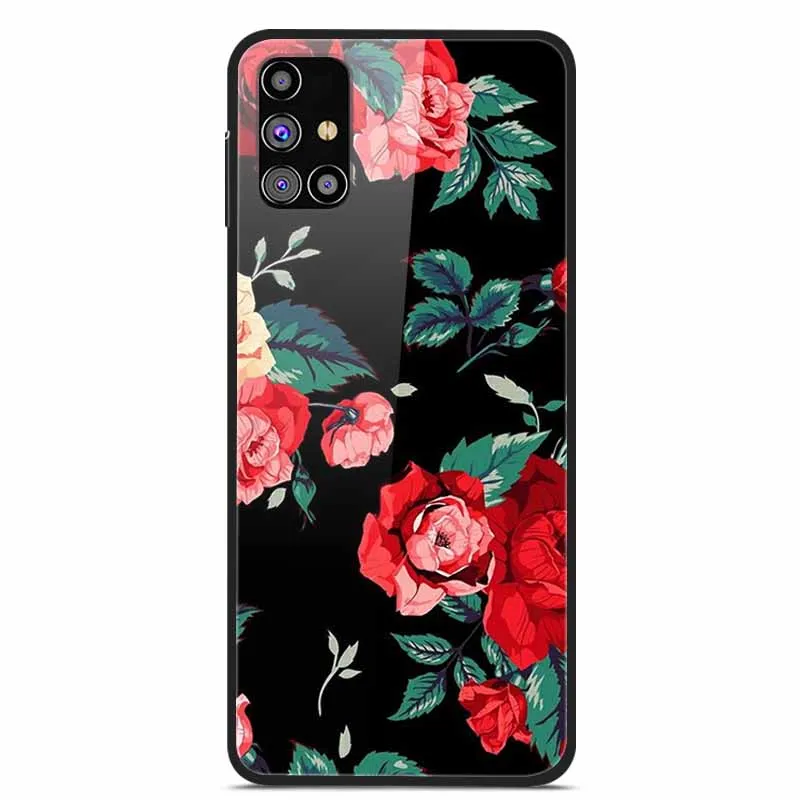 Luxury Tempered Glass Hard Back Cover for Samsung Galaxy - Premium Phone Case Shell