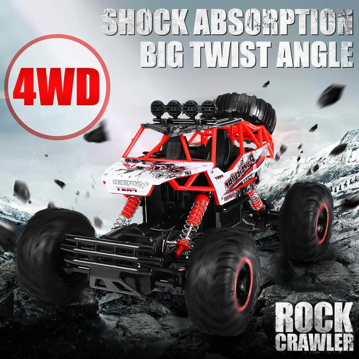4WD 1:12 37 см радиоуправляемые машинки 2,4 ГГц на радиоуправлении высокая скорость внедорожного альпинизма Высокая шина RC электрический автомобиль Грузовики Игрушки для мальчиков