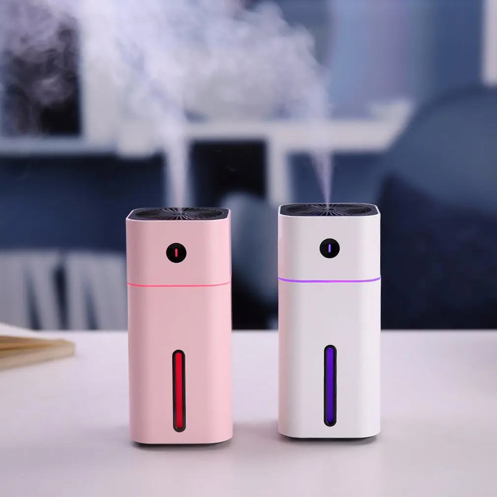 

USB Air Humidifier Essential Oil Diffuser with Colorful LED Light Mini Portable Humidifier for Home Office Car