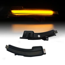 2Pcs LED Dynamic Side Mirror Turn Signal Light Side Wing Rearview Mirror Indicator Blinker For Ford Mustang 2015 2016 2017Canbus