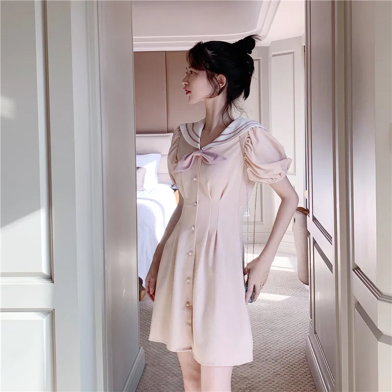 Милая женская одежда в консервативном стиле Новинка vestidos корейский халат femme с