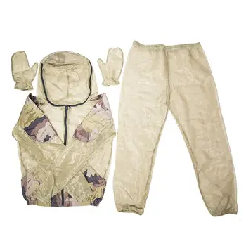 

Army Green Camouflage Mosquito Repellent Suit Breathable Protective Camping Adventure Clothes Set