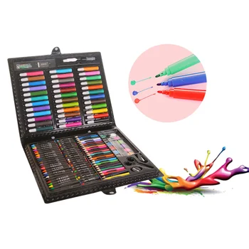 

1 Set Painting Art Box Set Colored Pencils Portable For Children Kids Beginner Safe Eco-friendly Kids Colorful Drawing Supplies