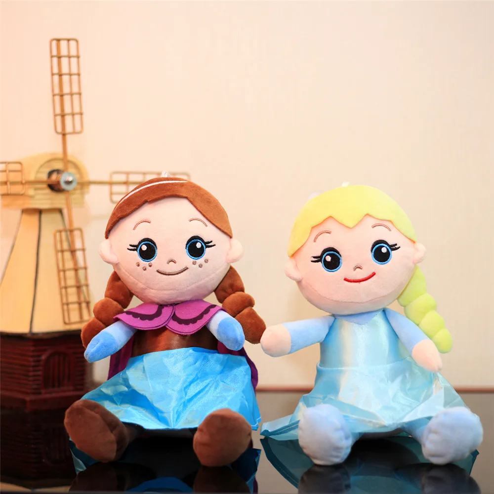 25 см Высокое качество Замороженные 2 Плюшевые игрушки Feve Анна Эльза принцесса снеговик Мягкая кукла подарок мягкие куклы для детей