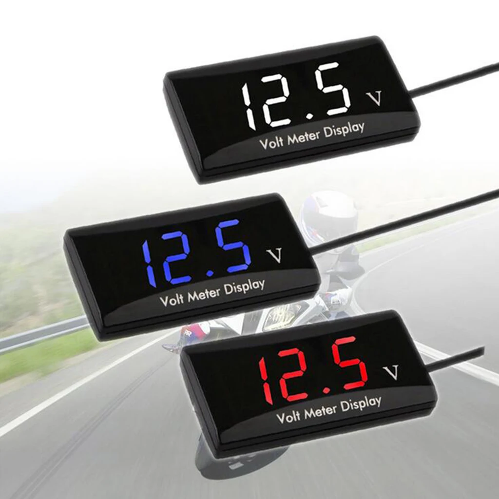 New Mini Digital Voltmeter 8-16V LED Car Auto Voltage Volt Panel Meter 2 Wire | Автомобили и мотоциклы