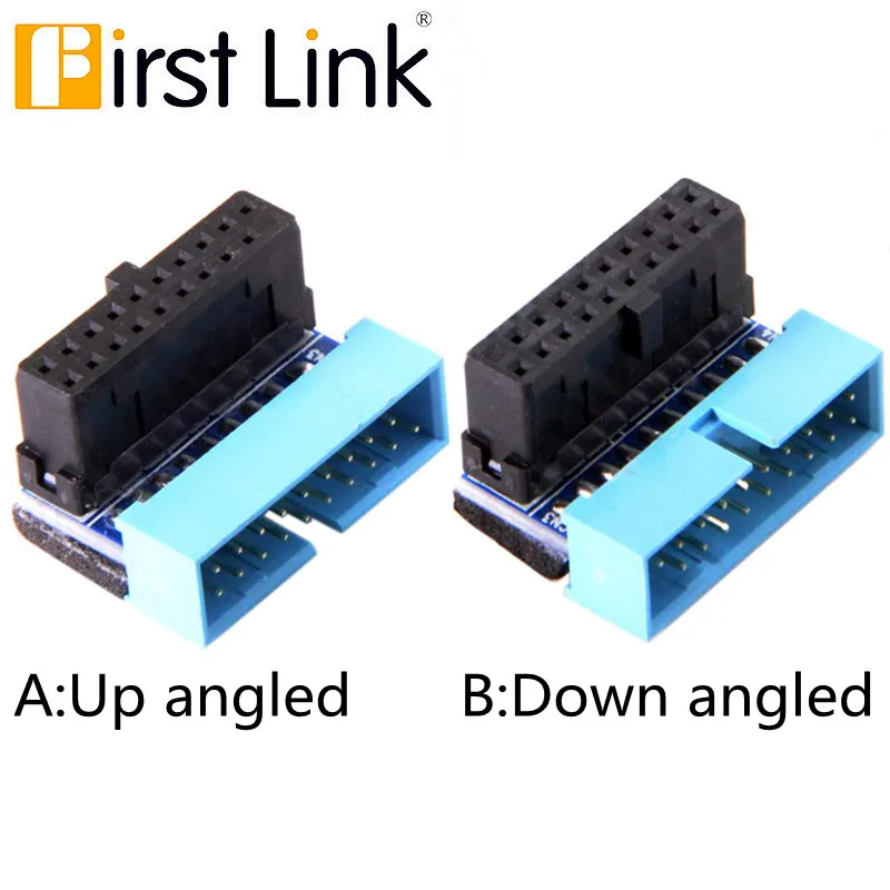 

USB 3.0 20pin Male to Female Extension Adapter Angled 90 Degree for Motherboard Mainboard Connector Socket