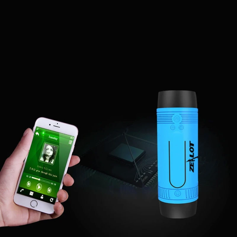 Outdoor Flashlight Music Speaker For Bluetooth Cycling Torch Lamp For Camping Portable Dust-proof Wireless Sound Box