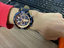 NAVIFORCE-reloj deportivo de lujo para hombre, cronógrafo de pulsera de cuero genuino militar, azul de marca, a la moda，hombre，relojes para hombre，relojes，rrelojes de cuarzo para hombre，relojes analógicos para hombre