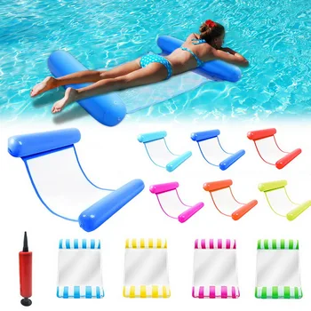 

Water Hammock Recliner Inflatable Floating bed Swimming pool Floating Swimming Mattress sea Swimming Ring