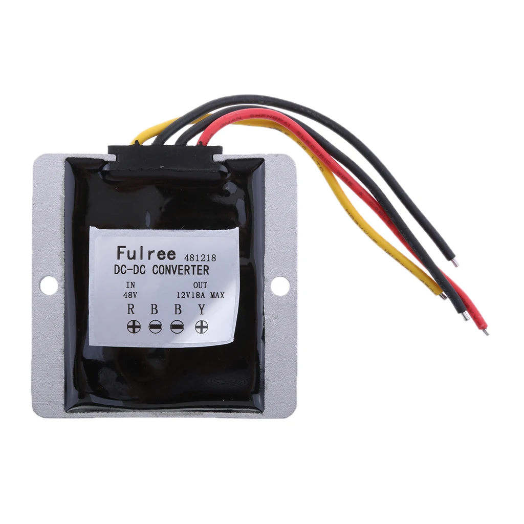 48 V-12 V 18A 216W Напряжение редуктор DC понижающий преобразователь 20-60 V-12 V 18A DC понижающий преобразователь