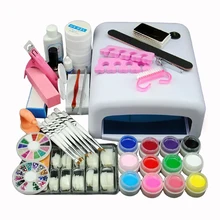 25 шт./компл. набор для ногтей 36 Вт Светодиодный UV светильник ногтя инструменты для фототерапии ногтей Маникюр Аксессуары Инструмент