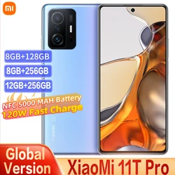 Global Version Xiaomi 11T Pro 128GB/256GB Snapdragon 888 NFC 108MP Camera 120W Super Fast Charge AMOLED Screen 5G Smartphone