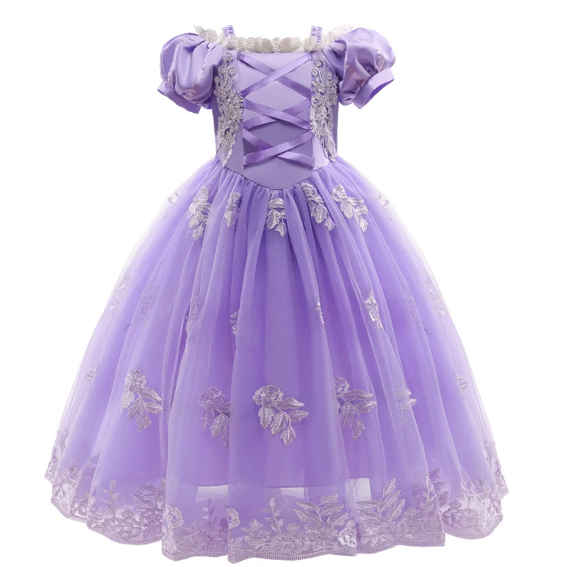 wonder woman costume Girls  Princess Rapunzel Cosplay Dress Up Kids Christmas Halloween Tulle Fancy Girls Birthday Costume For Children Party Dress anime cosplay female