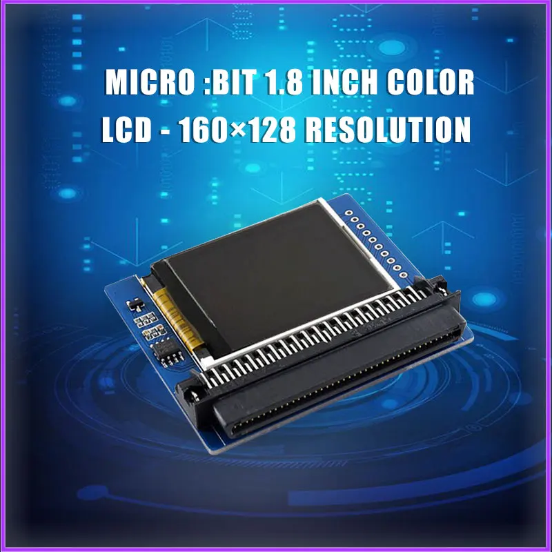 Micro: Плата расширения для бит с цветным ЖК экраном 1 8 дюйма 160x128 микробит SPI