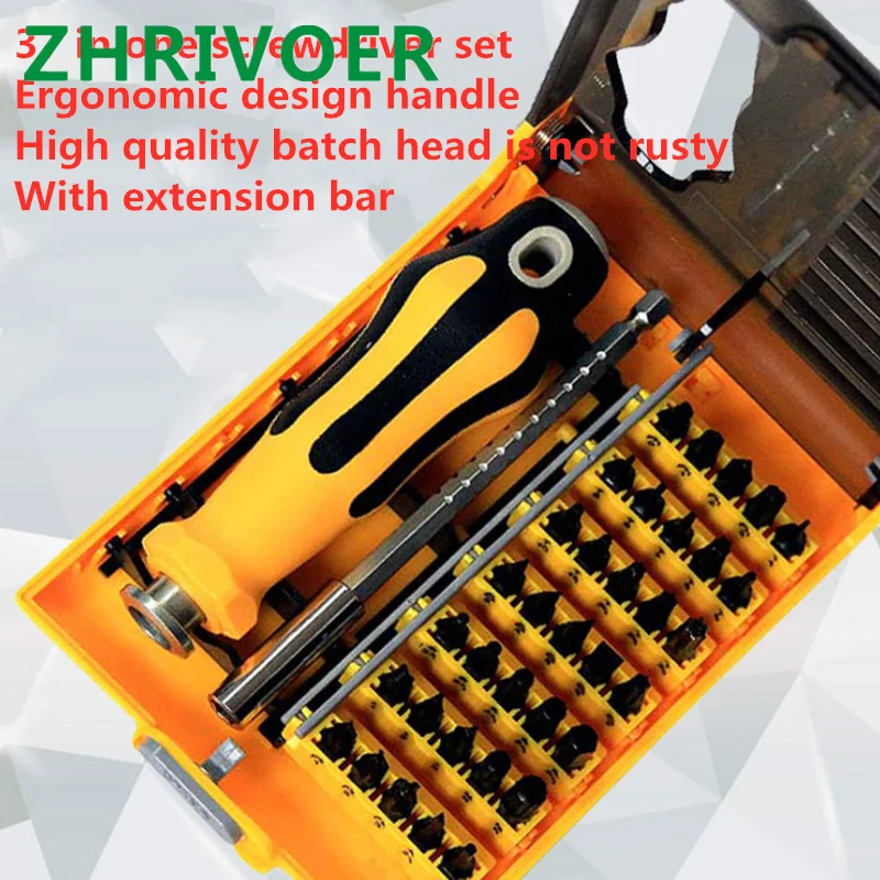 

37 in one multifunctional screwdriver set, mobile phone maintenance tool, apple machine dismantling combination tool